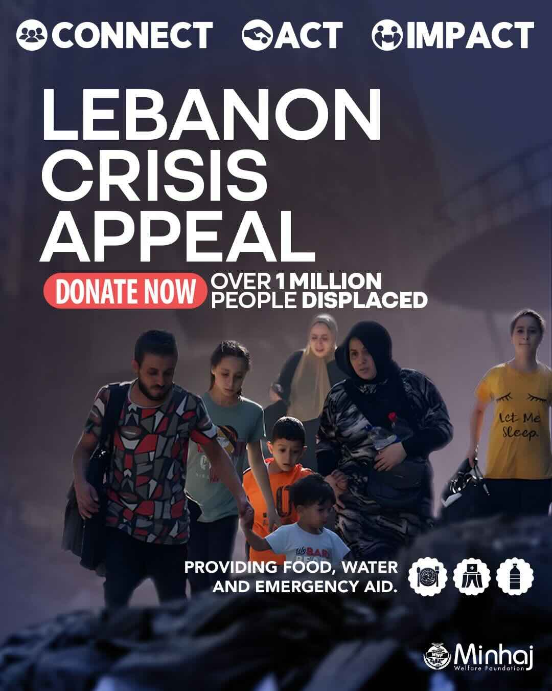 Urgent appeal: Lebanon Crisis – Minhaj Welfare Foundation